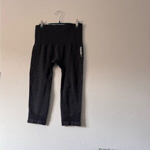 Dark Grey Capris Energy Seamless Gymshark Leggings